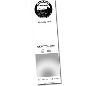 Single Adventure Winter Bookmark