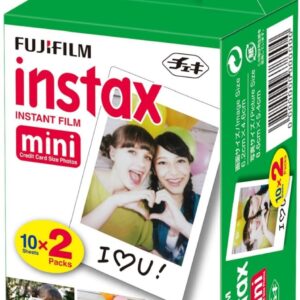 Fujifilm Instax Mini Instant Film Twin Pack (White)(20 sheets total)